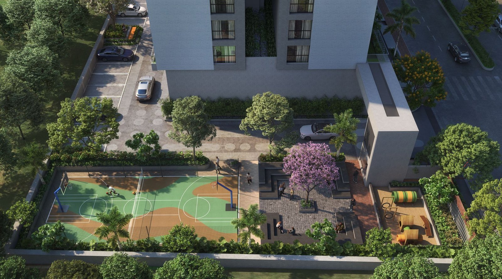 Multi-Game Court — aerial view