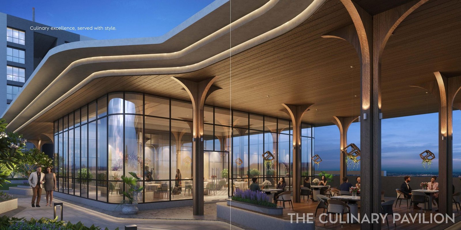 The Culinary Pavilion rooftop dining